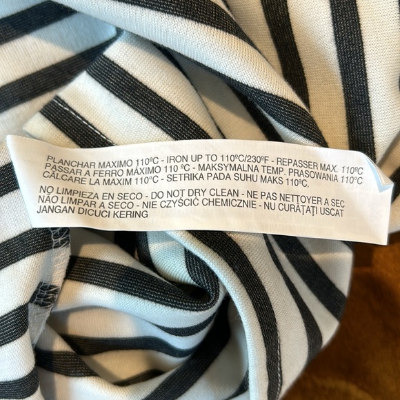 Zara Striped Mini Dress Size Small BodyCon BoatNeck Chic Nautical - Picture 9 of 11